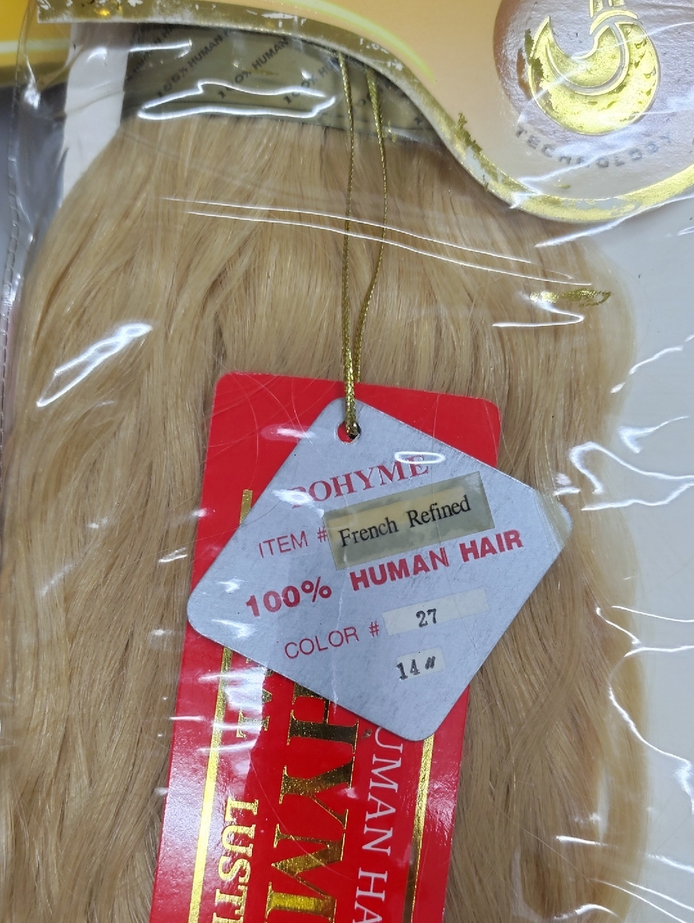 bohme Gold Blonde Wavy Hair Extensions - Picture 2 of 3